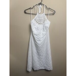 Trina Turk 100% Cotten Halter Dress Size 10